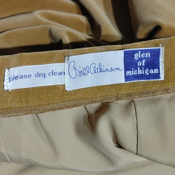 Vintage 1950s Bill Atkinson for glen of michigan velvet skirt - Picture 6 of 7